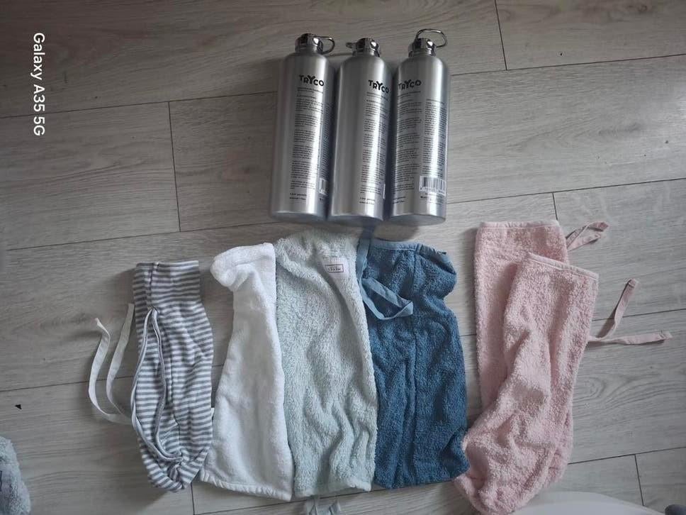 3 kruiken met verschillende hoezen - Getest!, Ophalen of Verzenden, Zo goed als nieuw