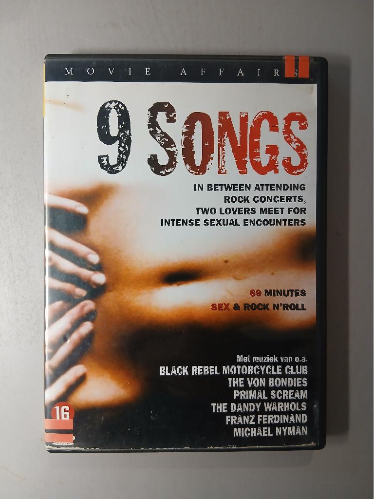 DVD 9 Songs, Cd's en Dvd's, Alle leeftijden, Ophalen of Verzenden, Zo goed als nieuw, Overige gebieden