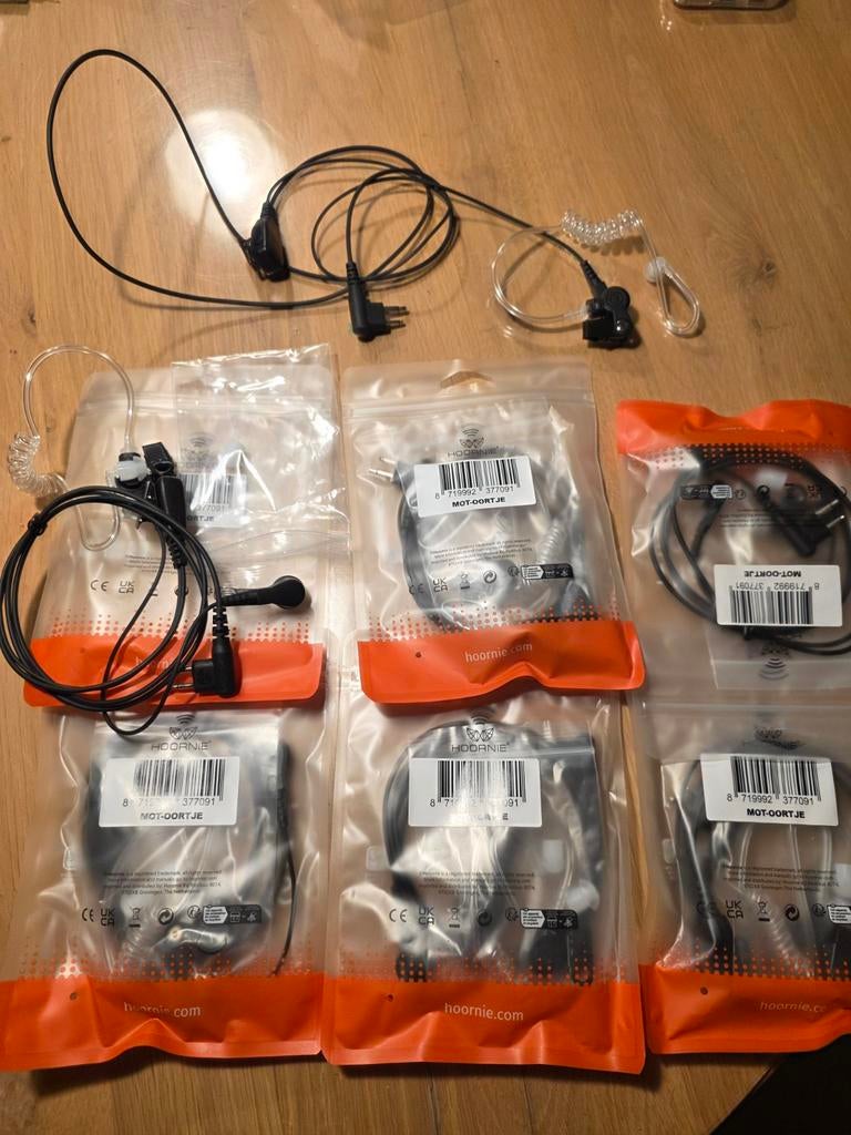 7x Portofoon Oortjes (5x nieuw, 2x gebruikt) met extra's, Ophalen of Verzenden, Gebruikt, Toebehoren