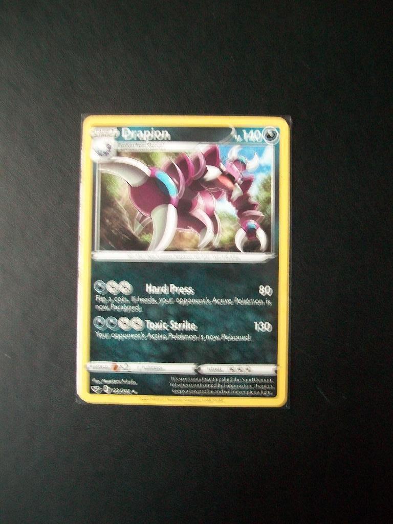 9959: Nieuwe Pokemon Kaart DRAPION hp 140 (122/202) 2020, Verzenden, Nieuw, Losse kaart
