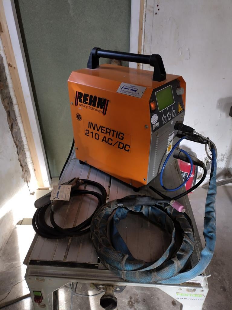 Rehm Invertig 210 AC/DC lastoestel 230V., Doe-het-zelf en Verbouw, Ophalen, 150 tot 250 ampère, Tig