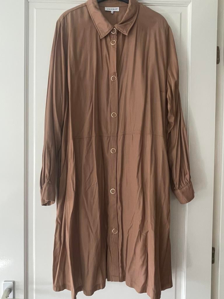 Zhenzi tuniek mr XL (52-54), Ophalen of Verzenden, Zo goed als nieuw, Bruin, Blouse of Tuniek