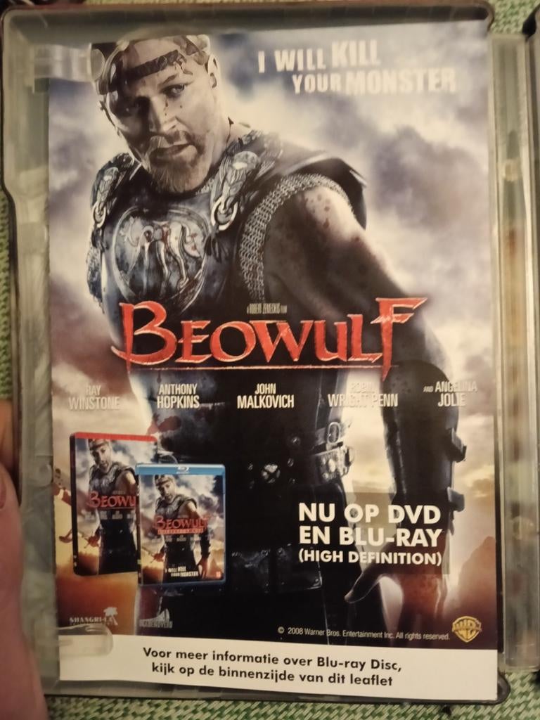 Beowulf DVD   Actiethriller met Anthony Hopkins, Cd's en Dvd's, Vanaf 16 jaar, Ophalen of Verzenden, Zo goed als nieuw, Actiethriller