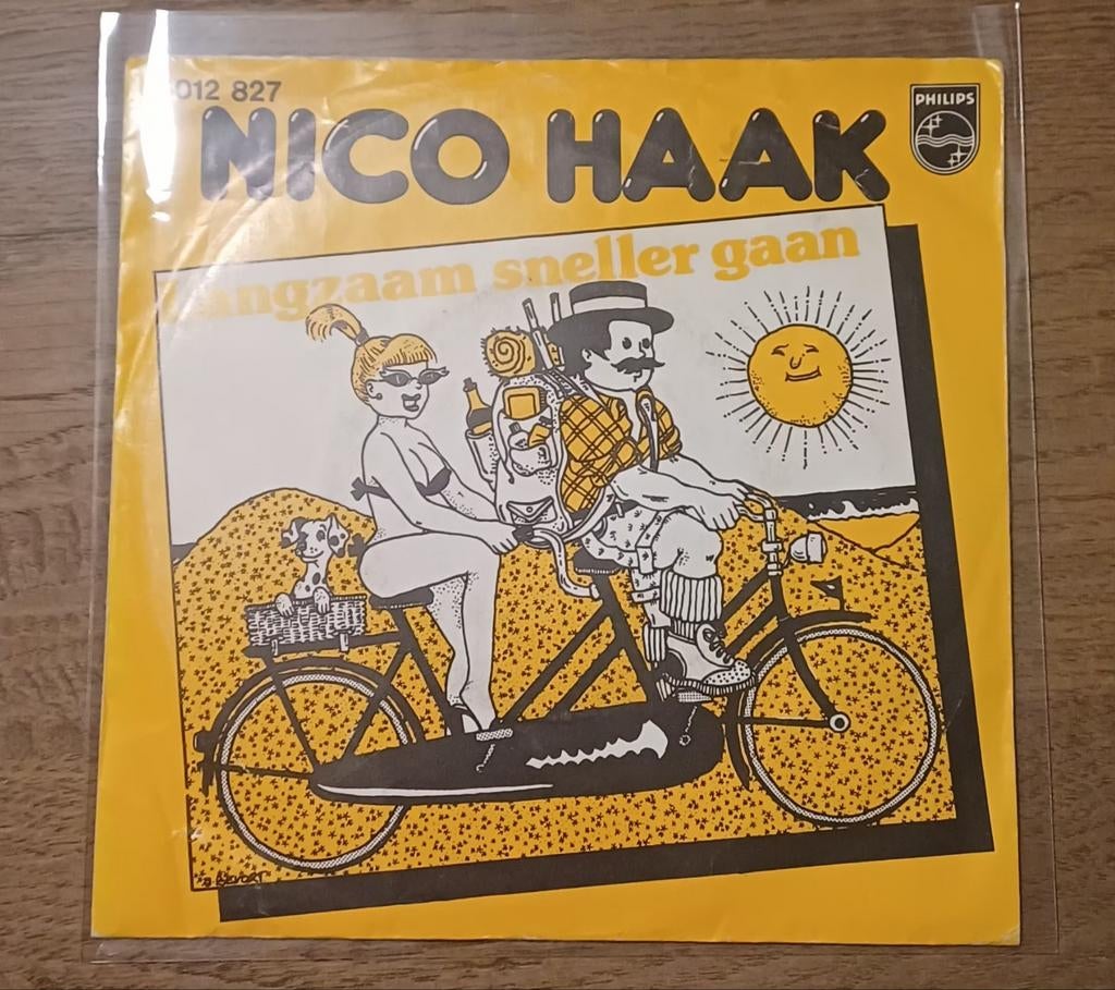 Nico Haak - Langzaam Sneller Gaan 7 inch single, 1 single, Ophalen of Verzenden, Gebruikt, Nederlandstalig