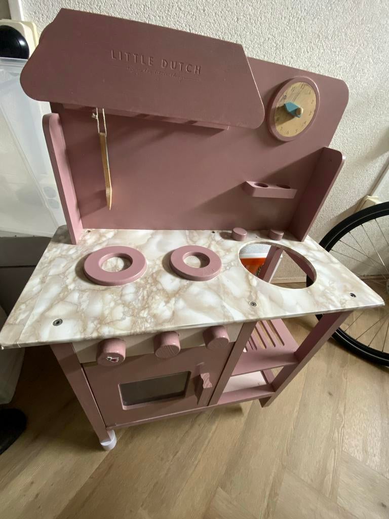 Little Dutch Houten Speelkeuken Roze, Ophalen of Verzenden, Gebruikt, Meisje