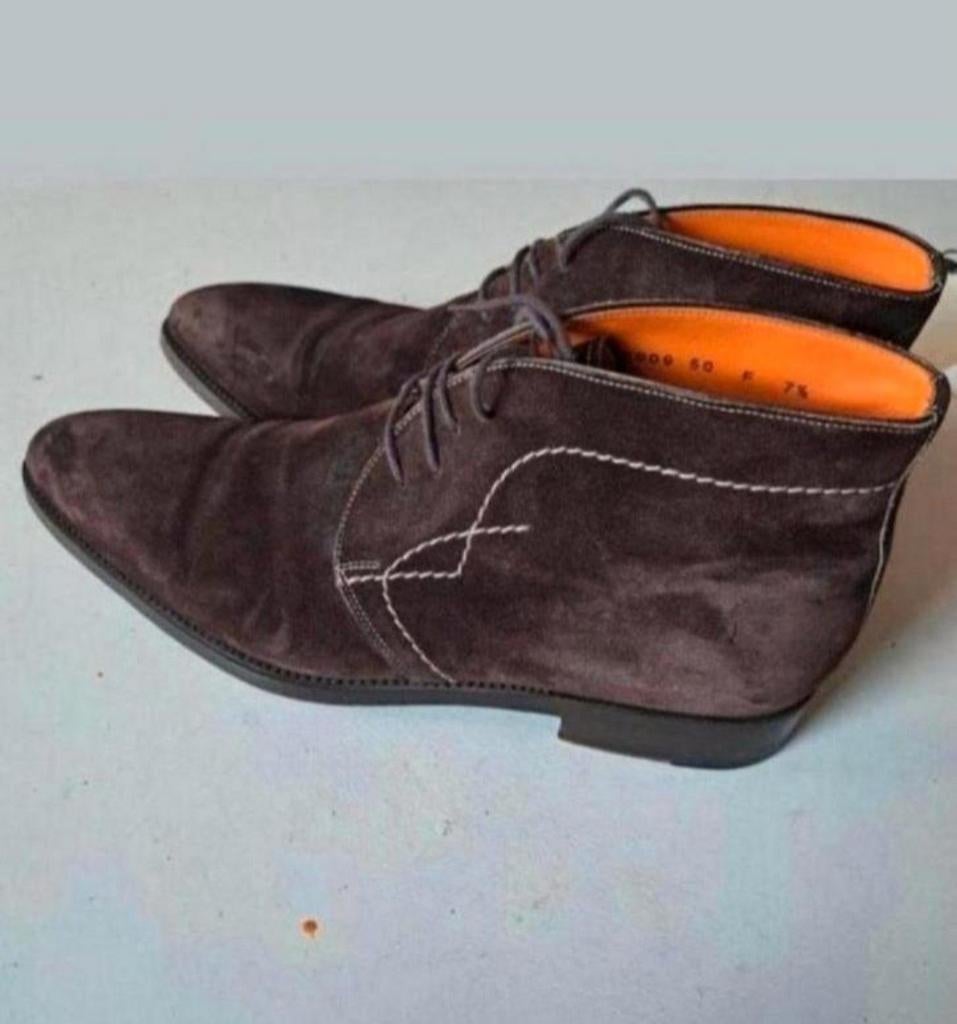 Santoni 41 1/2, Kleding | Heren, Schoenen, Ophalen of Verzenden, Gedragen, Bruin
