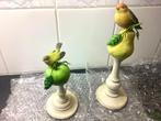 2 vogel kandelaars, Huis en Inrichting, Overige materialen, Overige kleuren, 25 tot 50 cm, Ophalen of Verzenden
