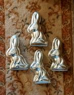 4 Vintage paashaas bakvormpjes, Ophalen of Verzenden