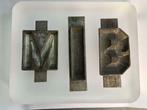 chocolade mallen, letters M - B en I, gemerkt, vintage, Ophalen of Verzenden