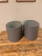 Ikea Lampenkap Grijs - Set van 2, Ophalen, 25 tot 50 cm, Zo goed als nieuw, Grijs