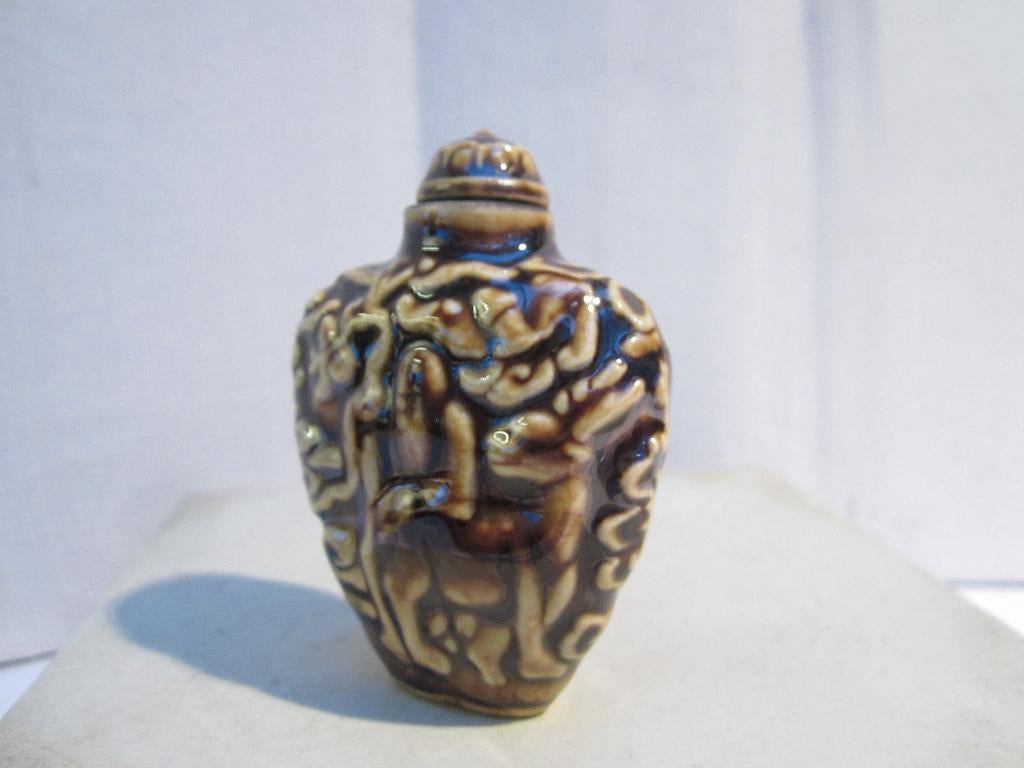 Oud chinees porselein snuifflesje /snuff bottle, Ophalen of Verzenden