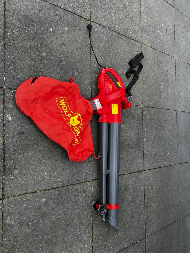 Wolf Garten bladblazer bladzuiger LBV 2600 Elektrisch, Ophalen, Gebruikt, Handgedragen, Met opvangzak