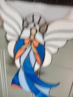 Engel van glas in lood...25 bij 25 cm, Verzamelen, Religie, Ophalen of Verzenden, Zo goed als nieuw, Beeld(je)