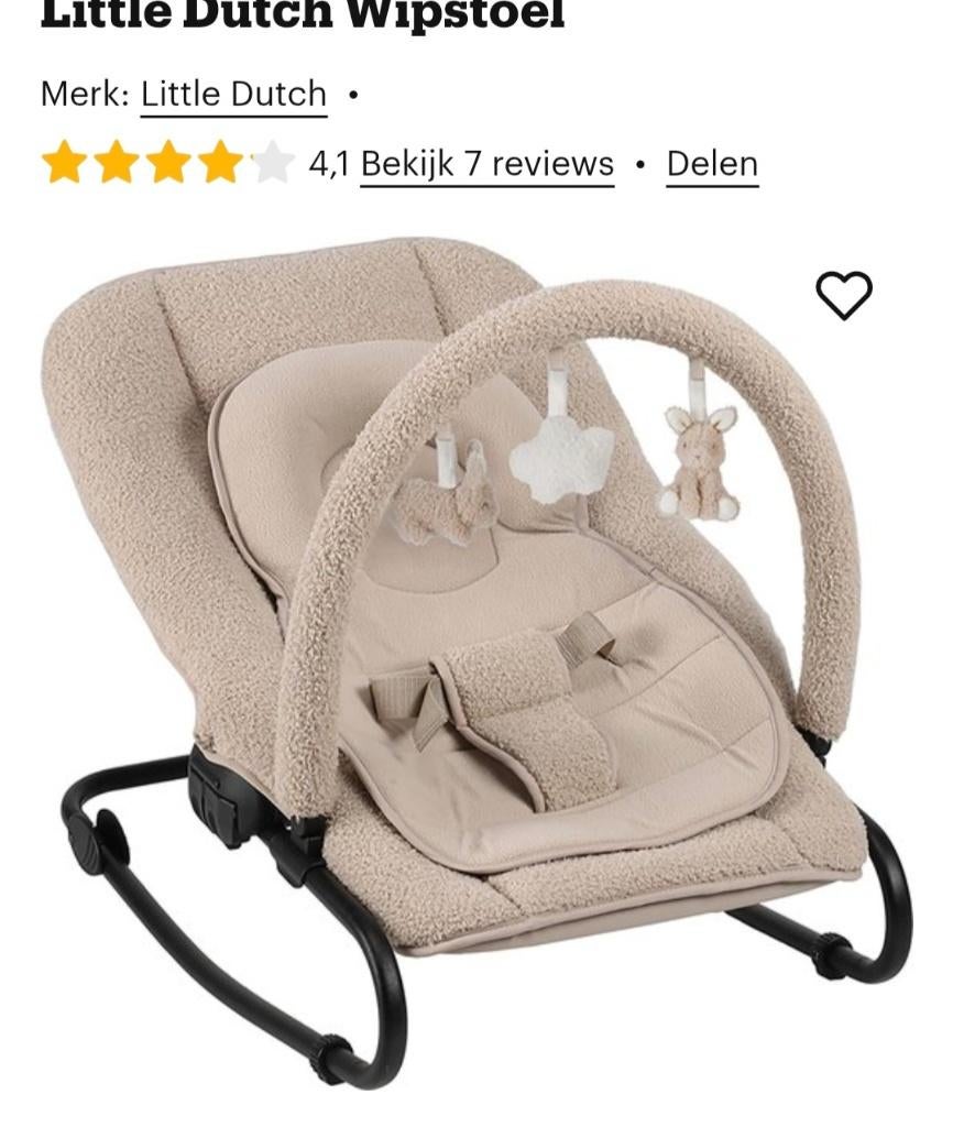 Baby Wipstoel, Gebruikt, Wipstoel, Met gordel(s) of riempje(s), Ophalen