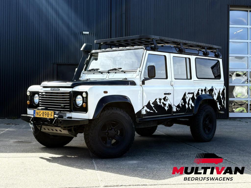 Land Rover Defender 2.5 TD5 110 SAFARI | GRIJS KENTEKEN 2P |, Stof, Bedrijf, Vierwielaandrijving, 2 stoelen