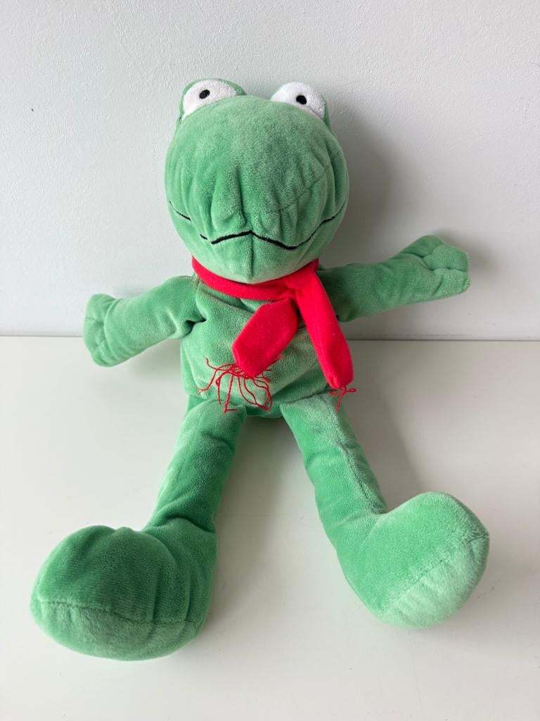 Knuffel handpop, poppenkastpop Kikker / Max Velthuijs, Kikker, Groen, Overige merken, Overige karakters