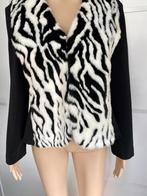 H729 Joseph Ribkoff: mt. 38=M bont-jasje blazer colbert vest, Maat 38/40 (M), Zwart, Joseph Ribkoff, Ophalen of Verzenden