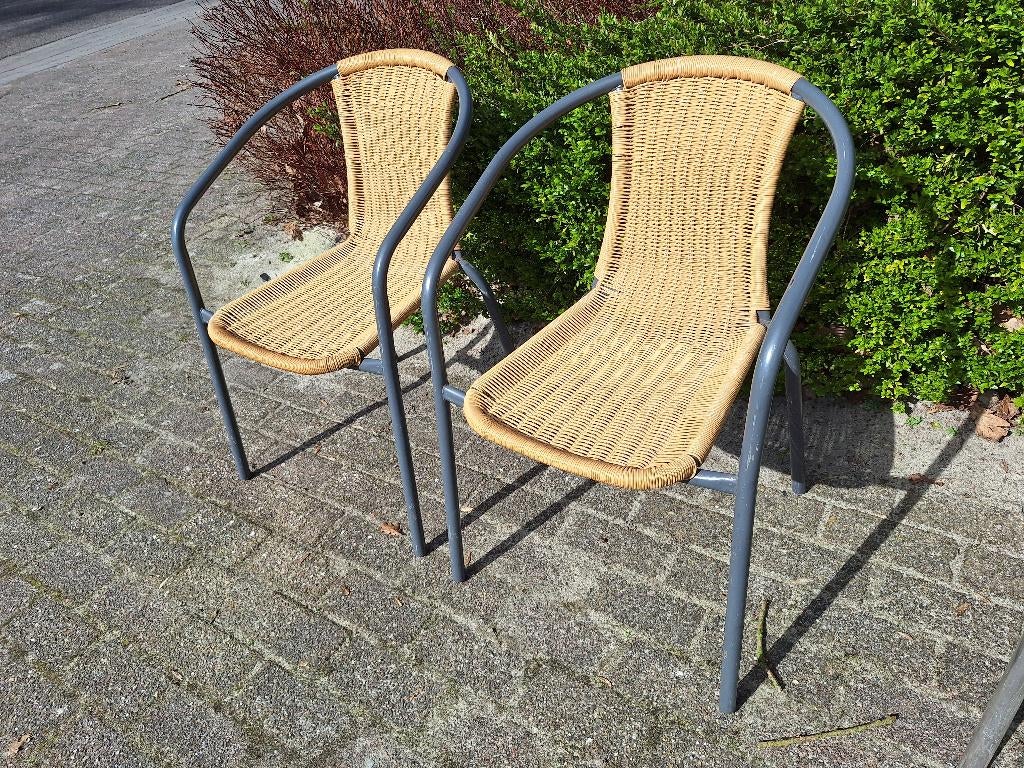 tuinstoelen, Tuin en Terras, Ophalen, Gebruikt, Overige materialen