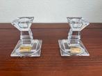 Twee prachtige kristallen kandelaars (24% lood), Antiek en Kunst, Ophalen of Verzenden, Kristal