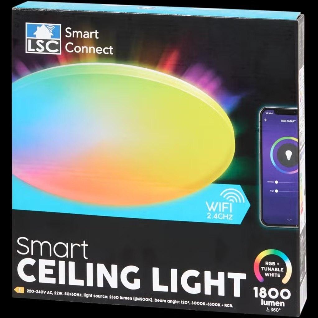 LSC Smart Connect plafonnière Ø 29 cm | 22 watt 1800 lumen, Huis en Inrichting, Ophalen, Led-lamp, Minder dan 30 watt, Nieuw