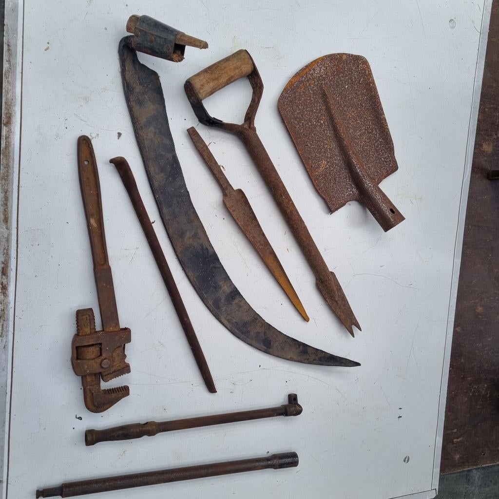 Partij boerengereedschap garage gereedschap, Ophalen