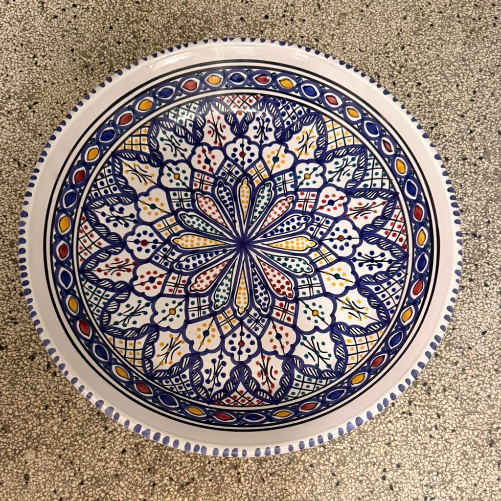 Mooie fruitschaal, Ophalen, Nieuw, Rond, Steen of Aardewerk