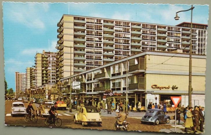 Rotterdam - Karel Doormanstraat - oude autos - 2CV 4CV, Verzamelen, Ansichtkaarten | Nederland, Ongelopen, Zuid-Holland, 1960 tot 1980