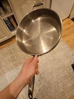 Koekenpan 27cm, Huis en Inrichting, Keuken | Potten en Pannen, Ophalen, Rvs, Koekenpan of Braadpan