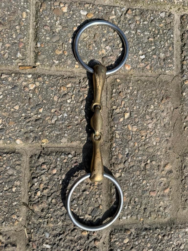 Dubbel gebroken watertrens 13,5cm, Ophalen of Verzenden, Gebruikt, Dressuur