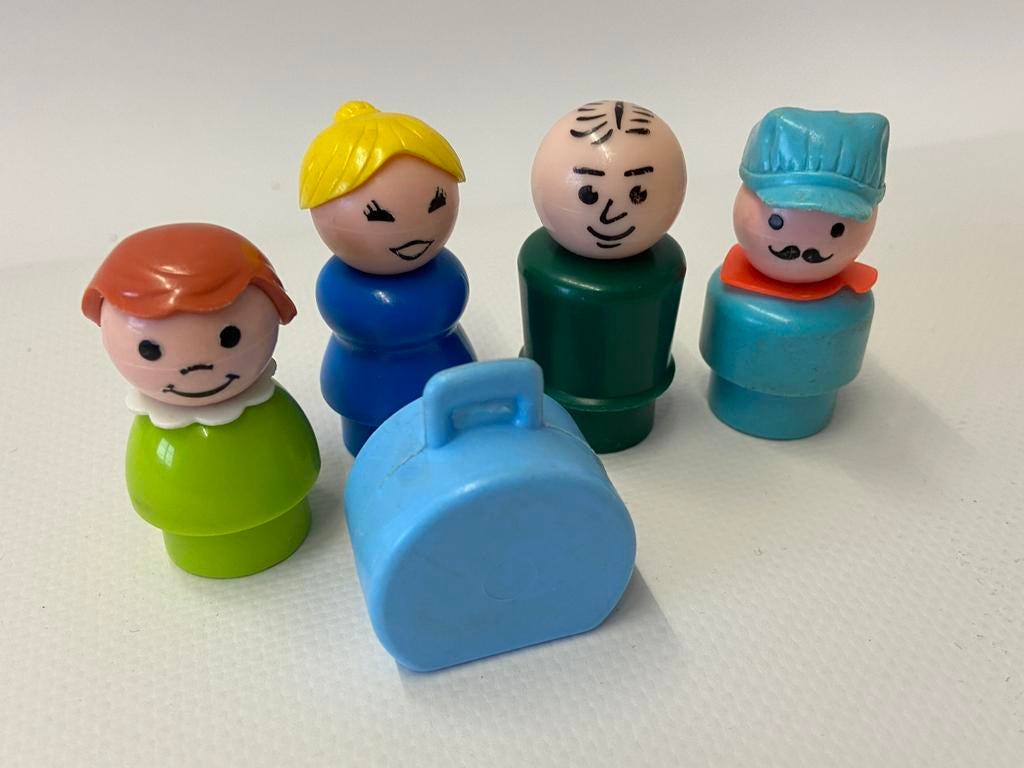 Vintage fisher price poppetjes, Ophalen of Verzenden, Gebruikt, Overige typen