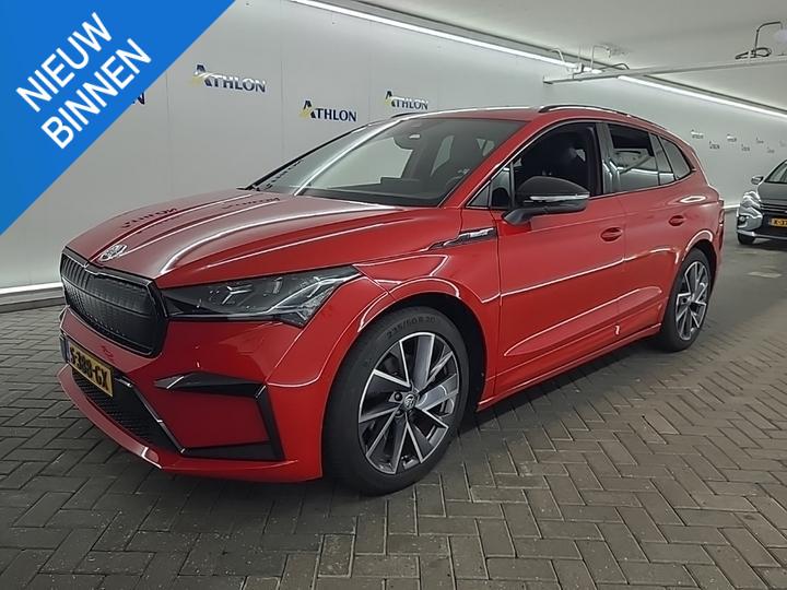 SKODA ENYAQ IV 80 SPORTLINE I AUTOMAAT I GROOT ACCUPAKKET I, Auto's, Skoda, Bedrijf, Te koop, Enyaq, ABS, Achteruitrijcamera, Adaptive Cruise Control