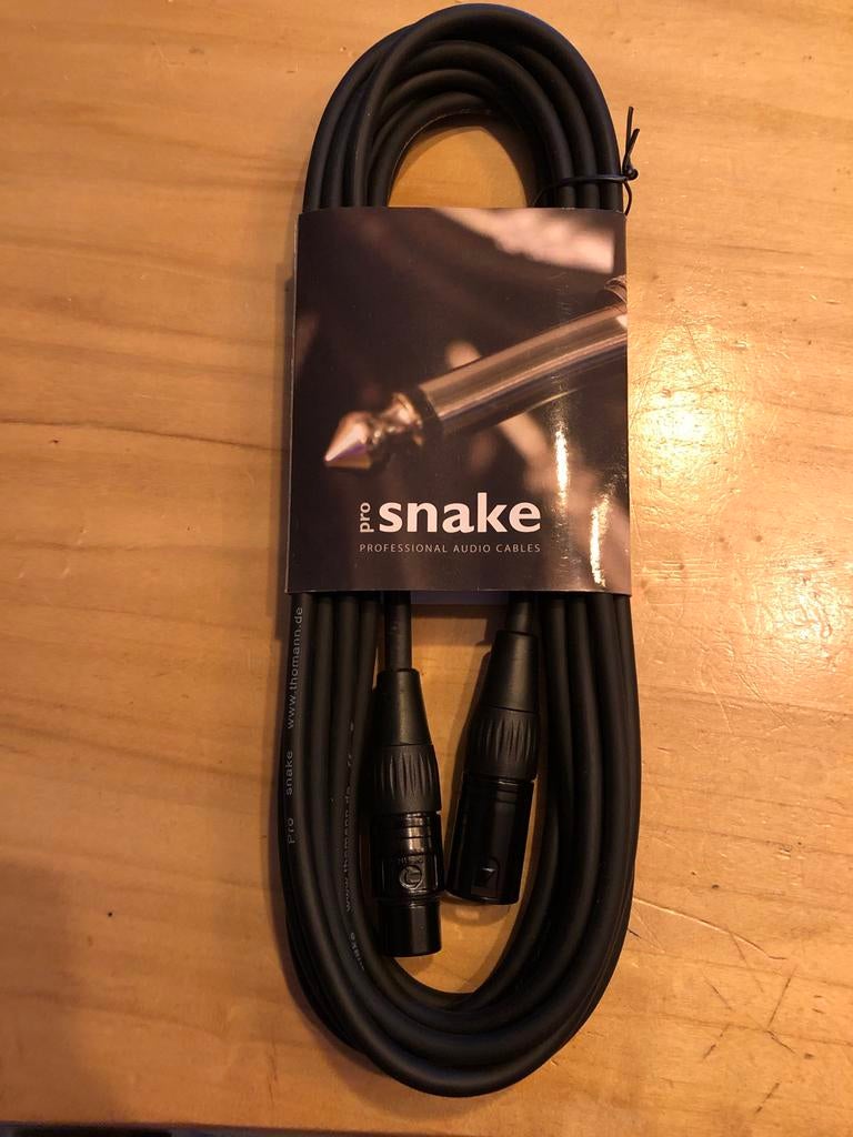 Pro Snake XLR naar XLR Kabel - 6m, Muziek en Instrumenten, Kabels en Stekkers, Ophalen, Nieuw, Microfoon