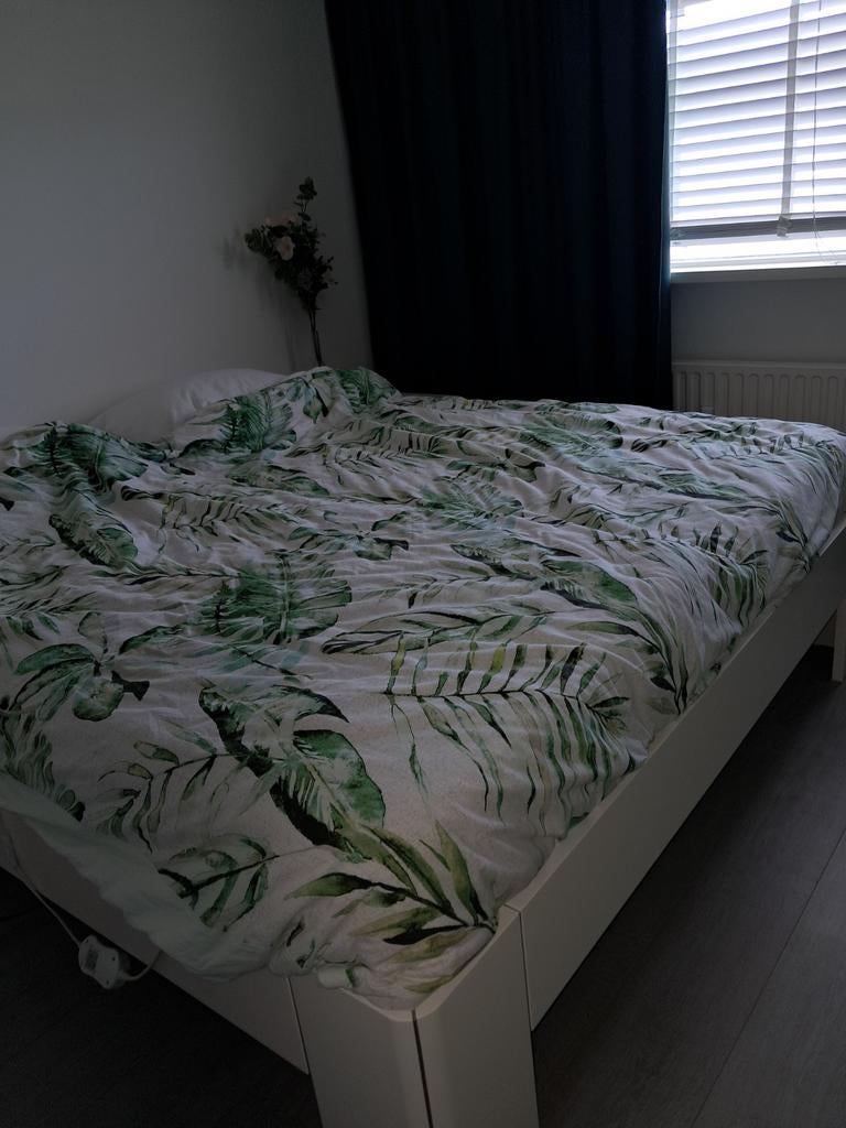 2-pers bedombouw wit 180x200cm, Ophalen