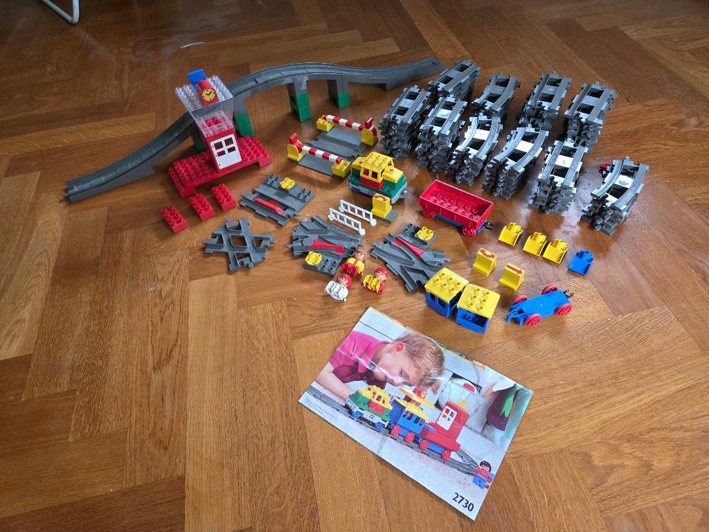Duplo trein met rails, Kinderen en Baby's, Speelgoed | Duplo en Lego, Ophalen, Zo goed als nieuw, Complete set, Duplo