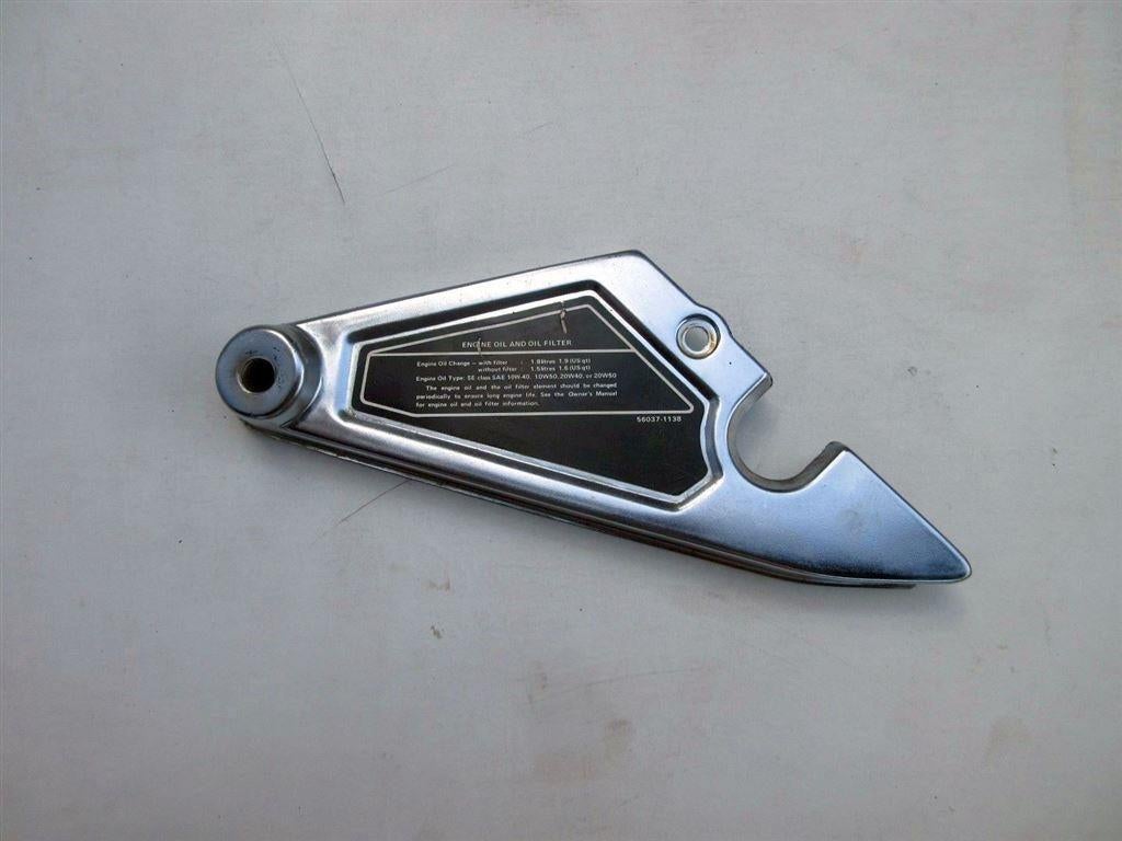 Kawasaki KZ305 hielplaat rechts schild KZ 305 afdekplaat kap, Ophalen of Verzenden, Gebruikt