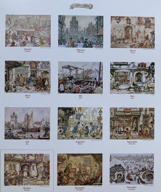 Anton Pieck Verjaardagskalender NIEUW kinderspelen, Diversen, Kalenders, Ophalen of Verzenden, HM, Maandkalender, Info@hobbyenmeer.com