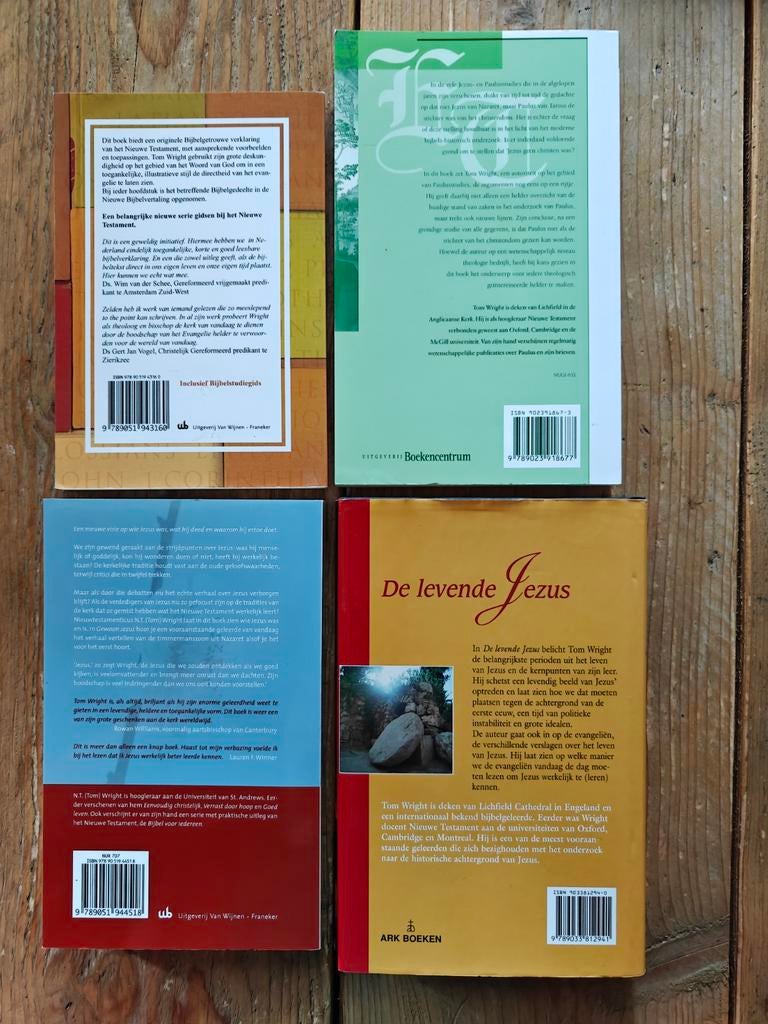 4 Boeken van Tom Wright., Boeken, Godsdienst en Theologie, Ophalen of Verzenden, Zo goed als nieuw