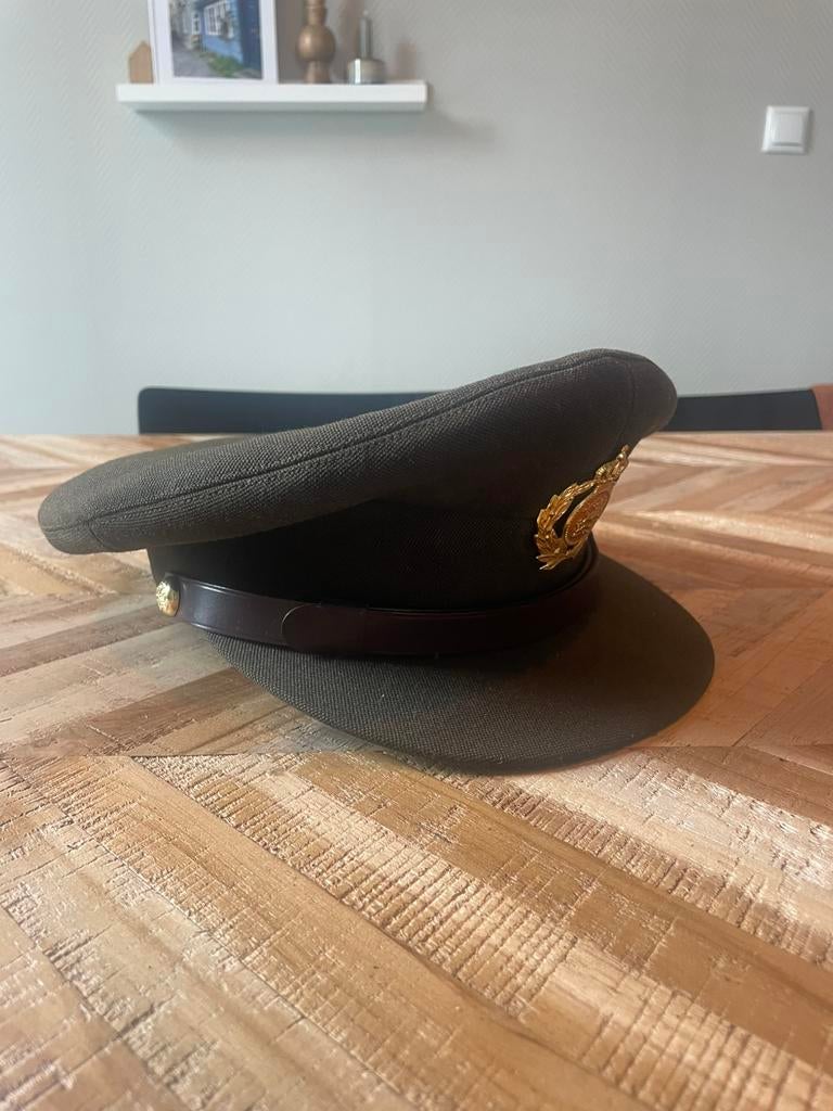 Nederlandse pet - officier, Ophalen of Verzenden, Landmacht, Nederland, Helm of Baret