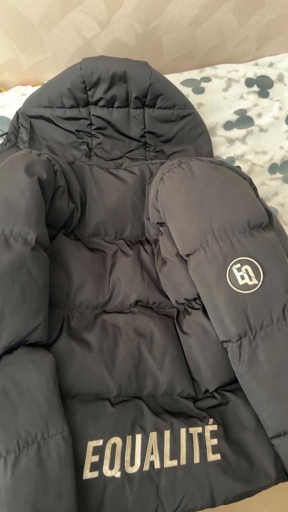 Zwarte equalite jas heren, Kleding | Heren, Ophalen of Verzenden, Zo goed als nieuw, Zwart