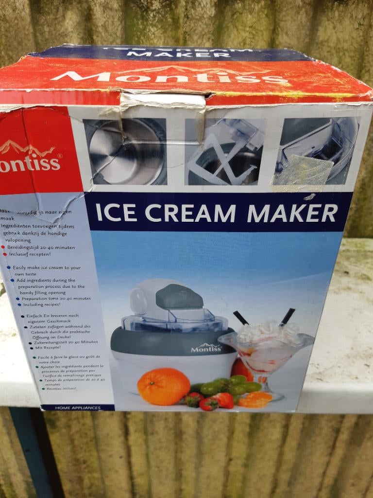 Icecream maker, Witgoed en Apparatuur, IJsmachines, Ophalen of Verzenden, Nieuw, Koelelement