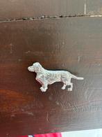 Nieuw zilver tekkel teckel broche, 4 tot 7 cm, Nieuw, Ophalen of Verzenden, Zilver
