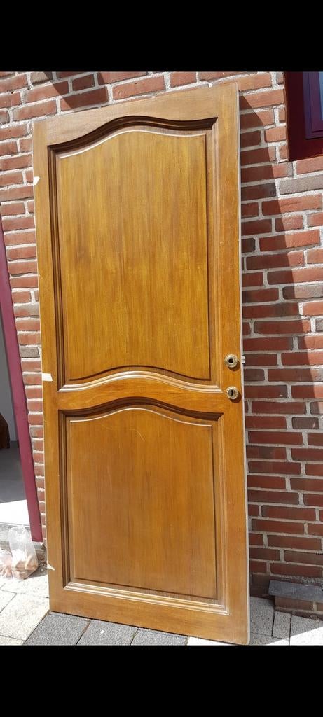 DEGELIJKE MASSIEF EIKEN BINNENDEUREN, Doe-het-zelf en Verbouw, Deuren en Horren, Ophalen of Verzenden, Gebruikt, Binnendeur, 200 tot 215 cm