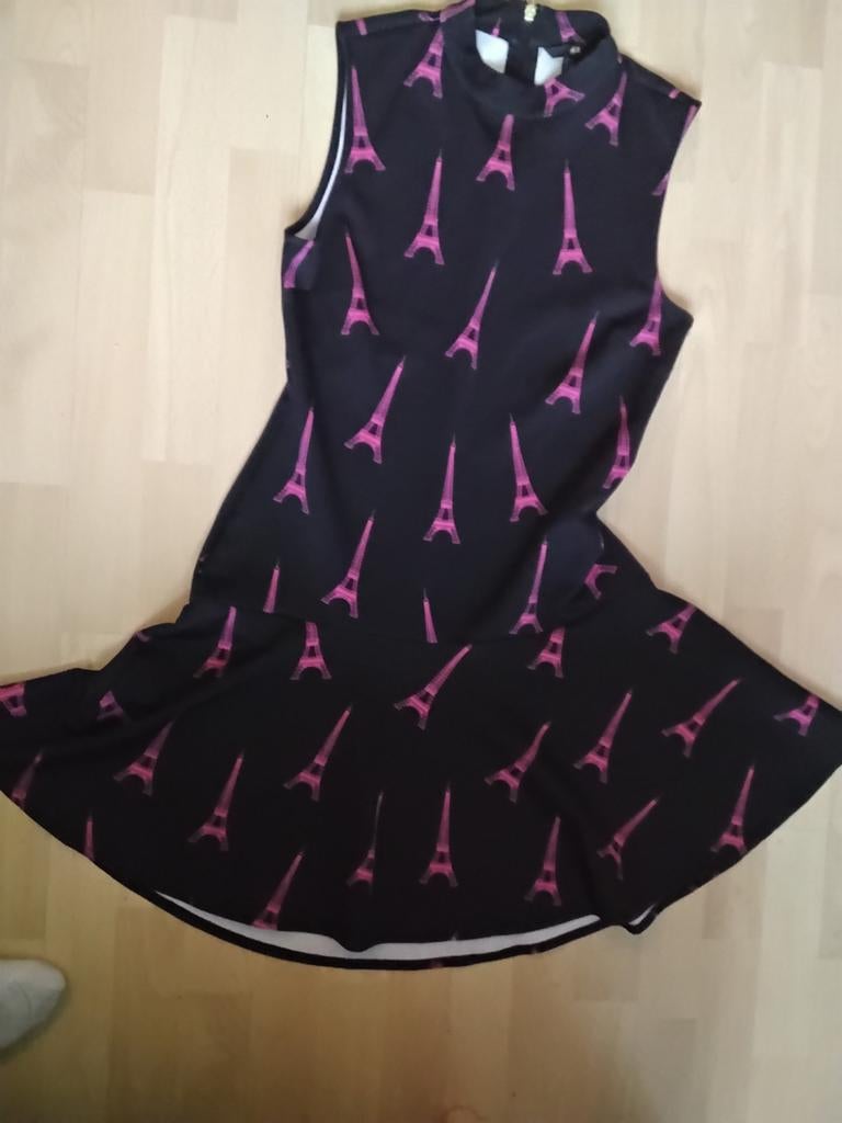 Jurkje H&M 38, Kleding | Dames, Bodywarmers, Maat 38/40 (M), H&M, Zwart, Ophalen of Verzenden