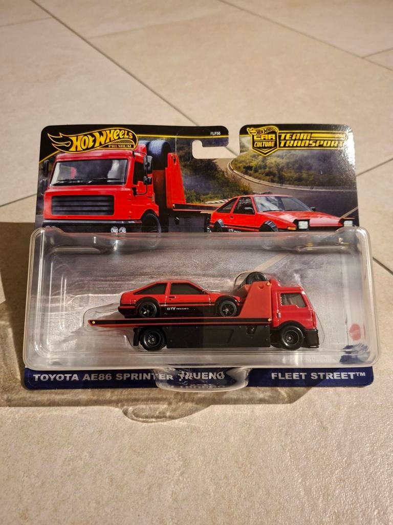 Hot Wheels Premium Toyota AE86 Sprinter Trueno Team Transpor, Verzenden, Nieuw, Auto