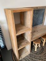 Steigerhouten kinder speeltafel met krijtbord en opbergvakke, Ophalen, Zo goed als nieuw, Tafel(s) en Stoel(en)