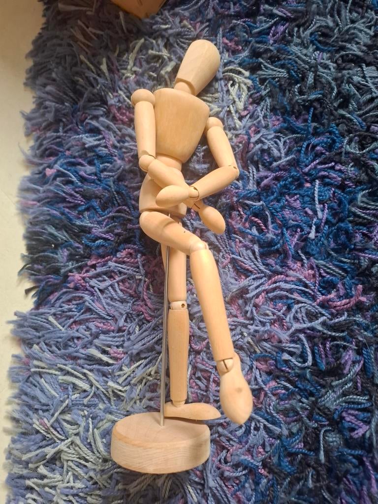 Houten ledenpop tekenmodel, Ophalen of Verzenden, Zo goed als nieuw, Overige typen