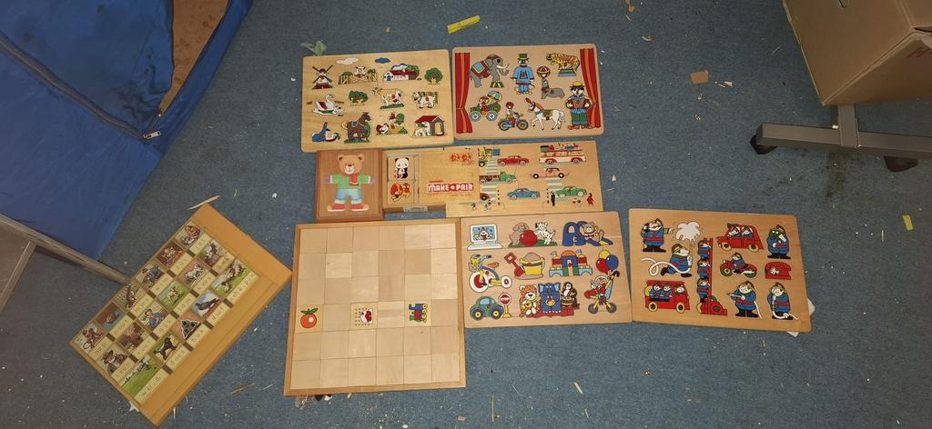 Houten puzzels, Ophalen, Gebruikt
