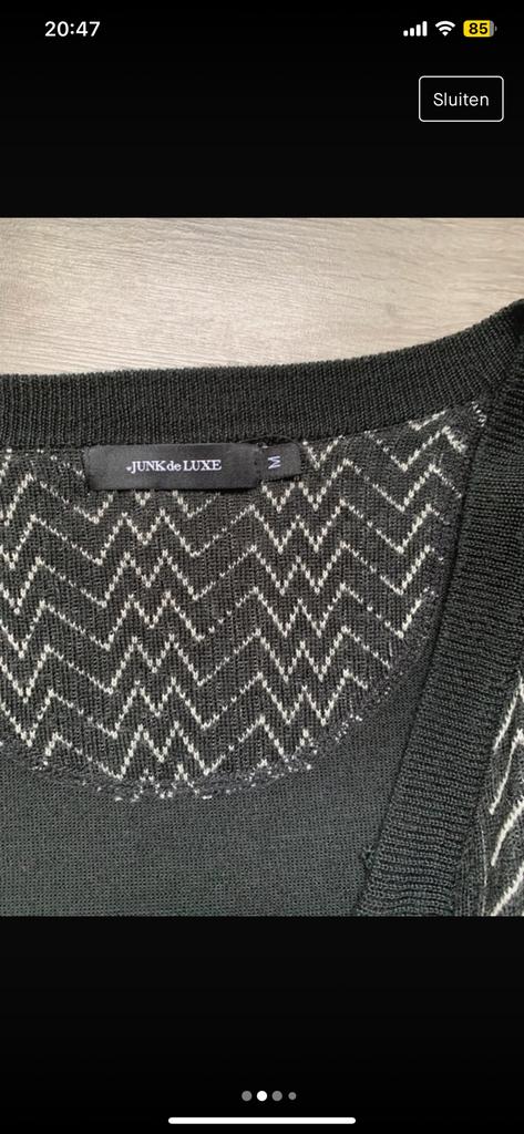 Mannen wool vestje, Ophalen of Verzenden, Zo goed als nieuw, Zwart