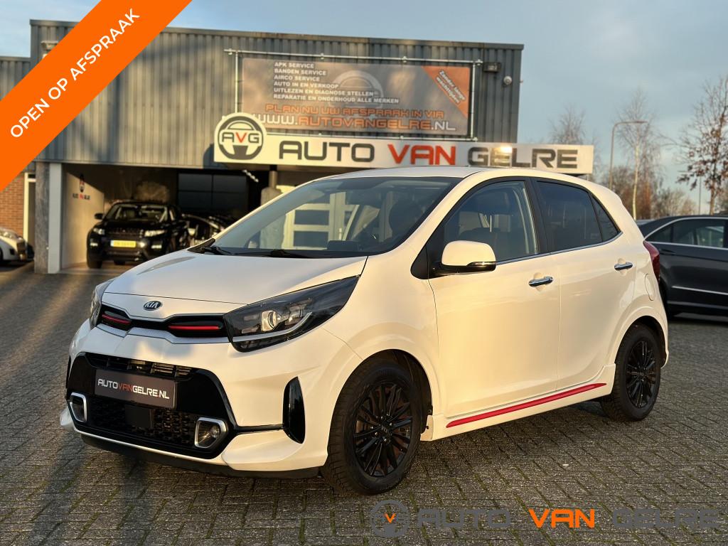 Kia Picanto 1.0 MPi GT-Line AUTOMAAT*Camera*Carplay*Leder*LE, Automaat, 877 kg, Gebruikt, Zwart