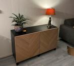 IKEA BESTÅ dressoir met eikenpatroon deuren, Ophalen, Gebruikt, 100 tot 150 cm, 25 tot 50 cm